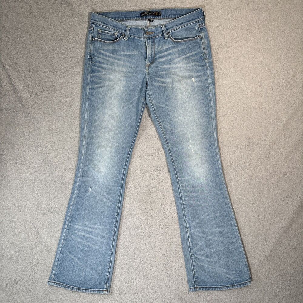 Lucky Brand Legend Jeans Women’s Size 12/31 Sister New Zoe Boot Selvedge Grunge
